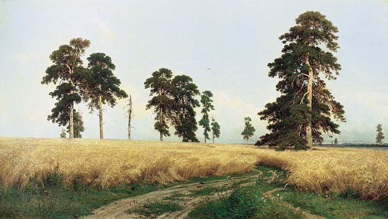 Ivan Shishkin A Rye Field China oil painting art